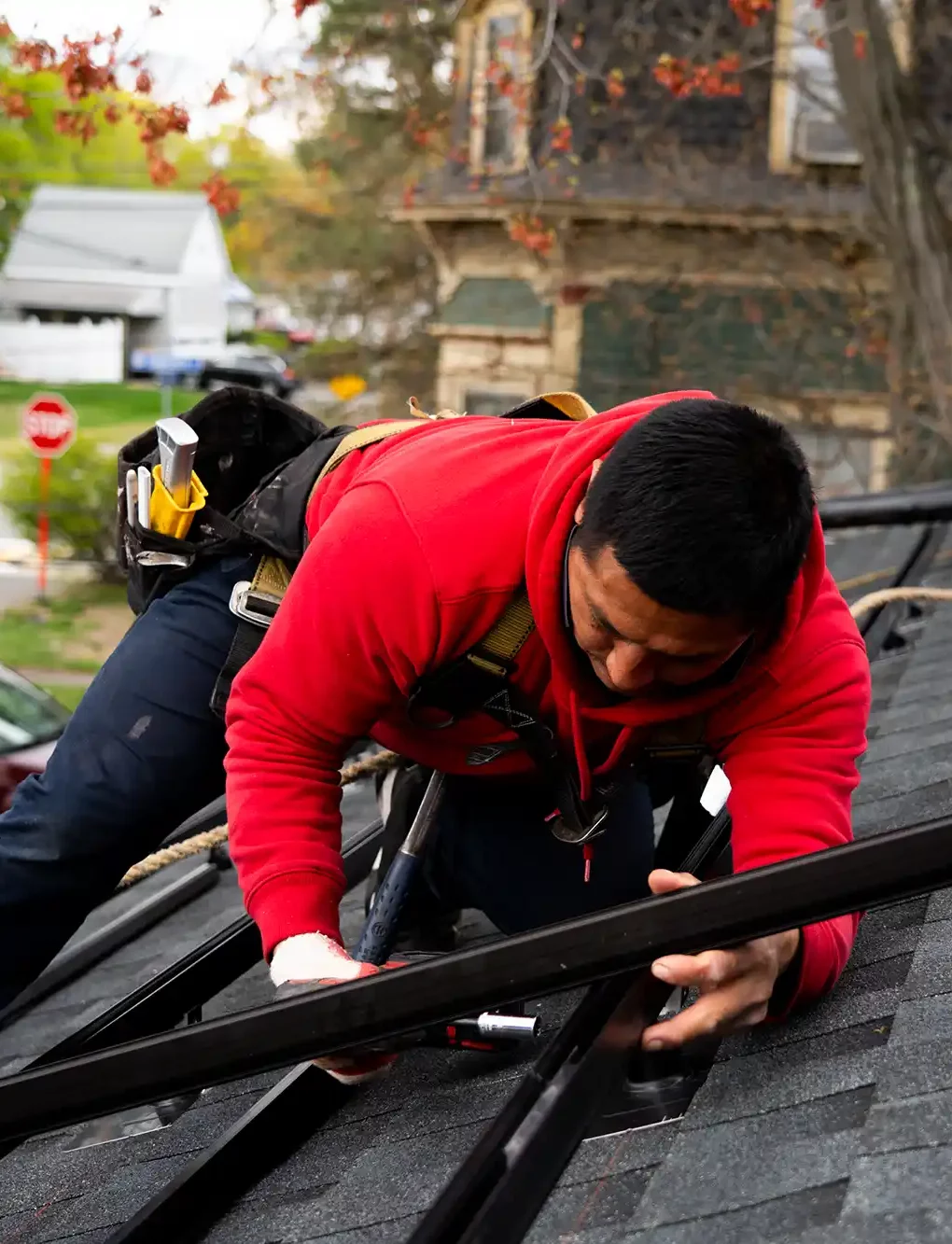 IronRidge Aire™ Racking Systems installed by golden group solar employee