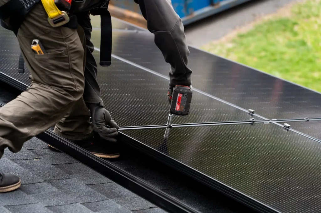 Solar Panel Installation by Golden Group Roofing